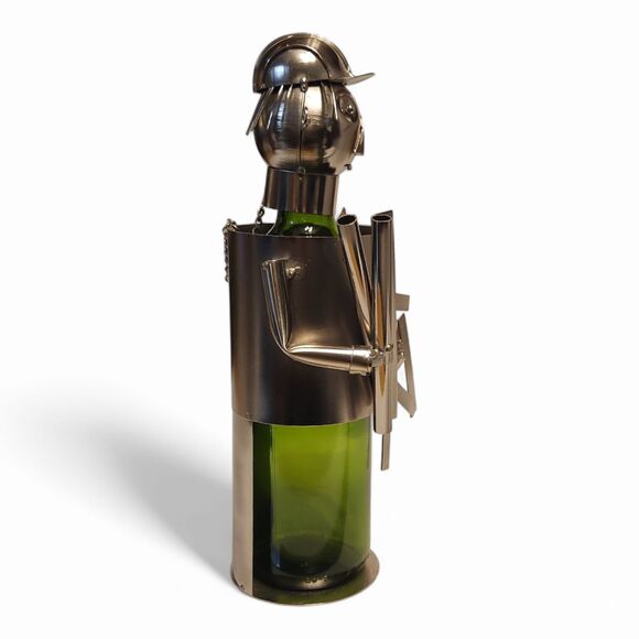 Wine Bodies Metal Sculpture Wine Bottle Holder, Rare Architect Design, HTF - Picture 11 of 13